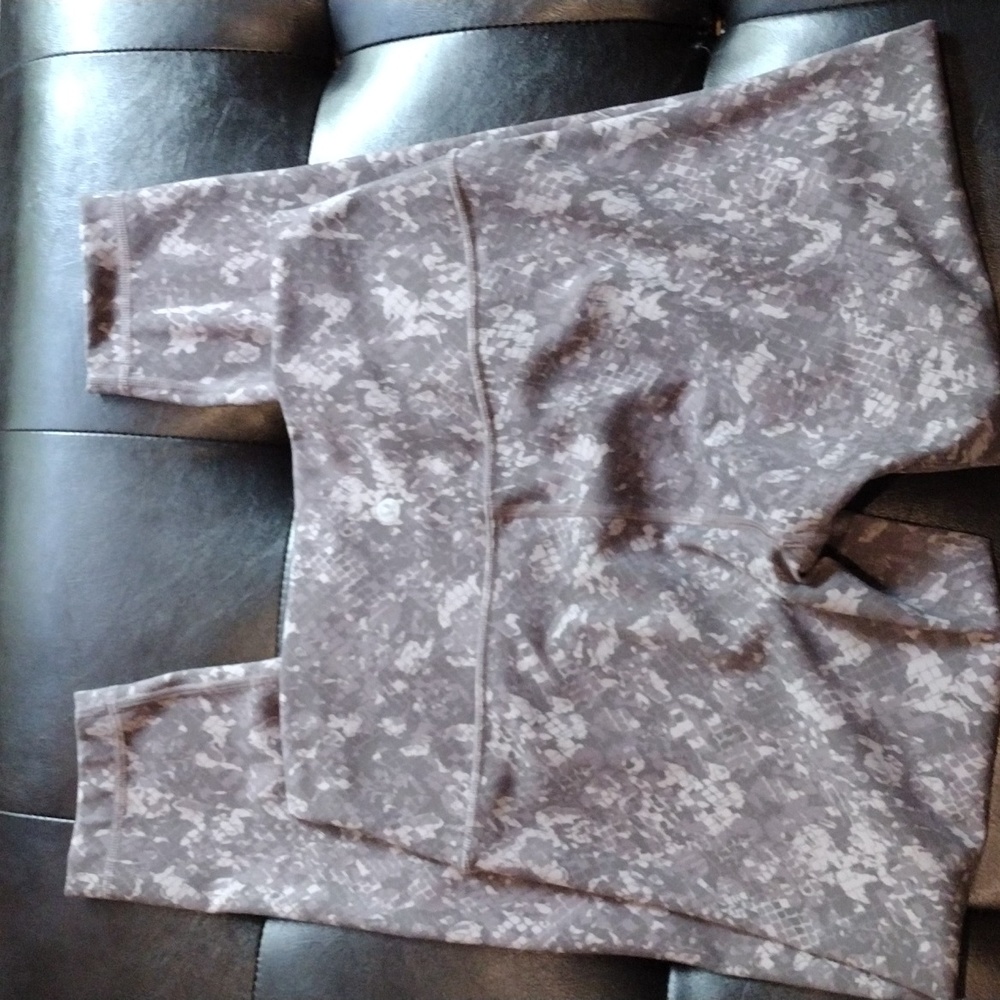 Lululemon Wunder Train High Rise Tight Leggings Grey 25" Size 10